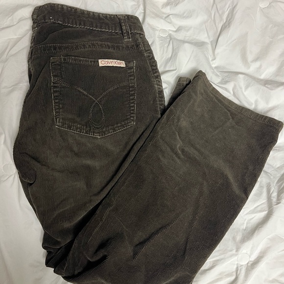 Brown corduroy CK pants - Picture 3 of 3